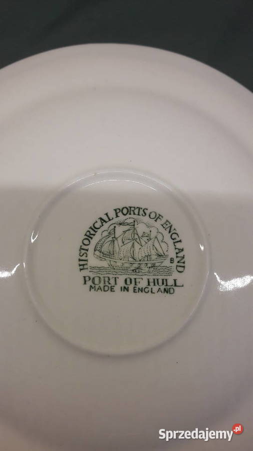 Mały talerzyk zielony Made in England Głuchołazy sprzedam