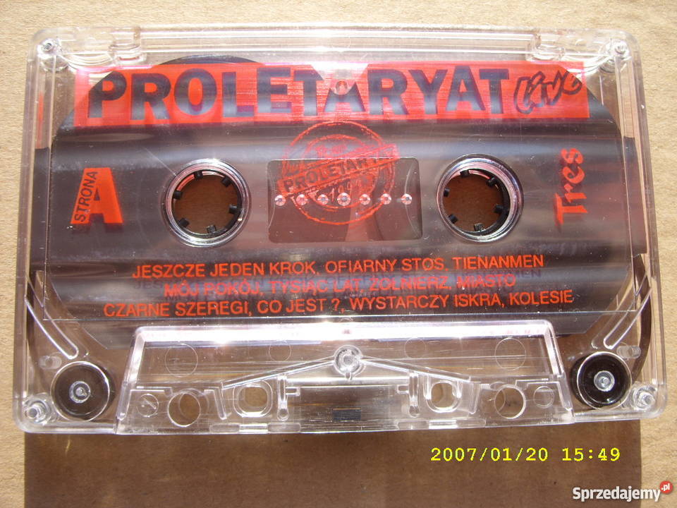 ROCK kaseta PROLETARIATLIVE bez okladki dolnośląskie