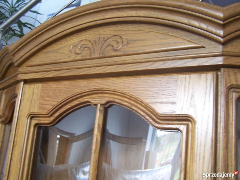 Witryna dębowa witrynka rustikal 115 podkarpackie Jasionów