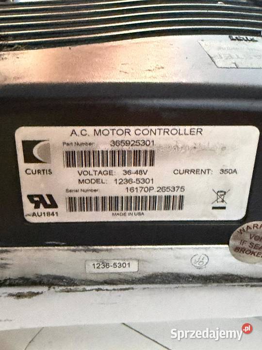 Sterownik CURTIS 12365301 3648V350A Antonie