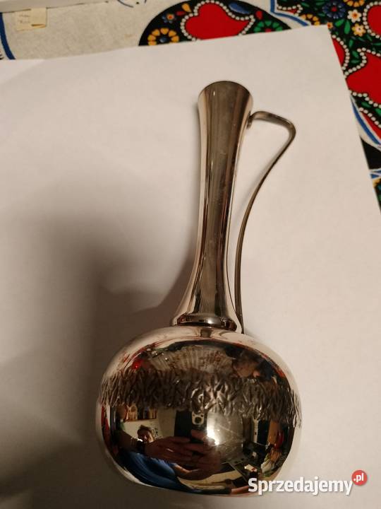 Srebrzony wazon WMF wazonik około 1950 r Choszczno