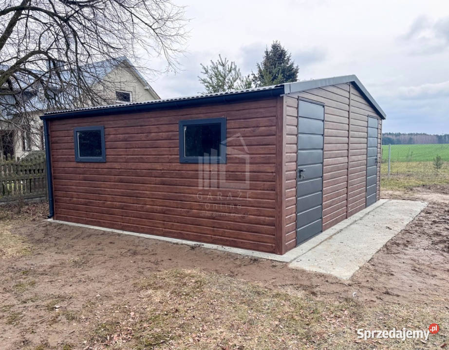 Schowek domek ogrodowy 6x4m 2x drzwi 4x okno Łódź