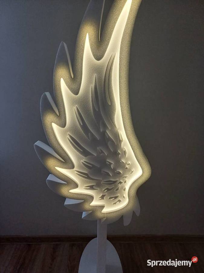 Skrzydła anioła z oświetleniem led dekoracja sal Dobrzyca