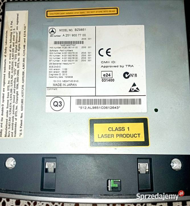 RADIO NAWIGACJA MERCEDES W251 R251 COMAND NTG25 video Konin