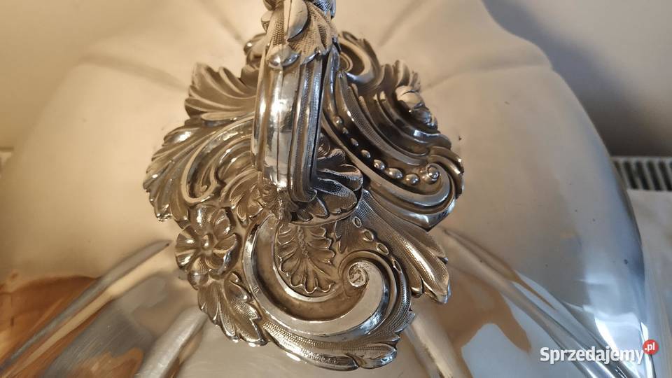 Antyczna angielska pokrywa do mięsa