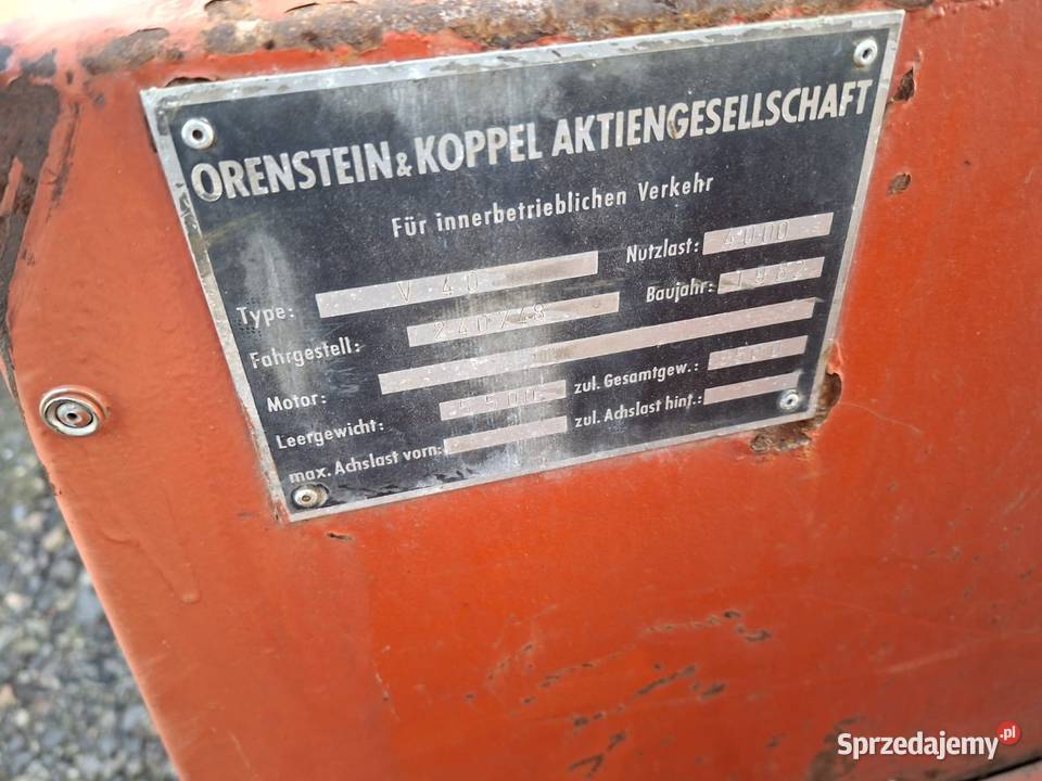 Wózek widłowy OK model V 40 łódzkie Bolesławiec