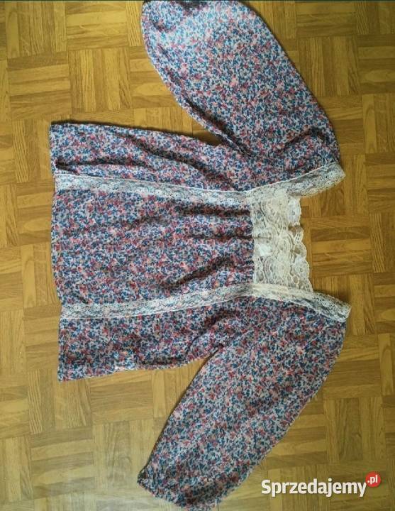 VILA piękna bluzka bluzeczka koszula Z koronką Leszno