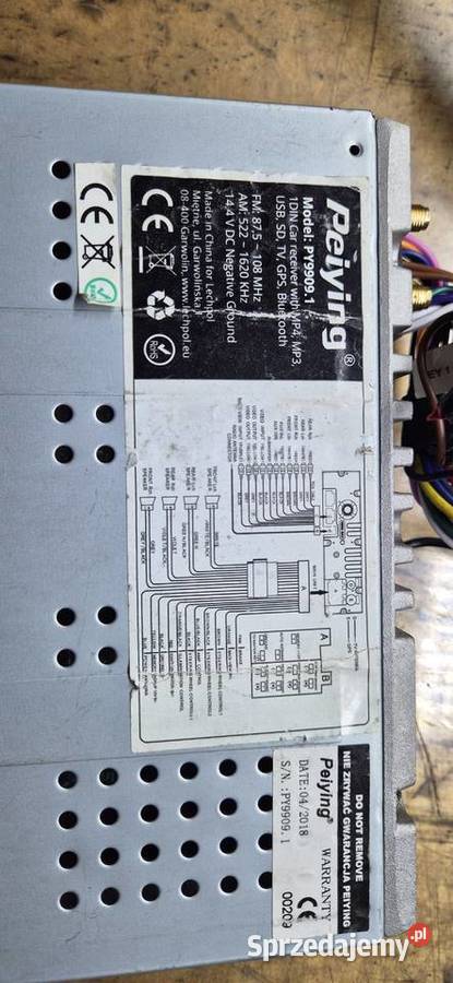 Radio samochodowe Peiying Alien PY 99091 dolnośląskie Chocianów