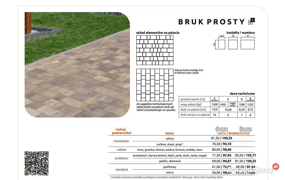 Kostka brukowa Bruk Prosty Bruk Czyżowice Czeladź