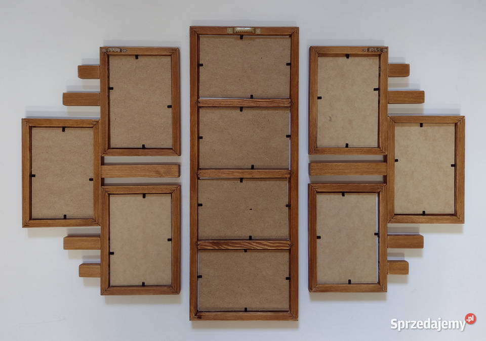 Drewniana Multirama Ramka na 10 zdjęć 10x15 Kraków