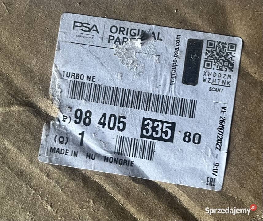 Turbodprężarka citroen 20hdi