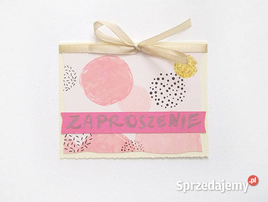 pastelowe zaproszenie puste pudrowe zaproszenia Szczecin