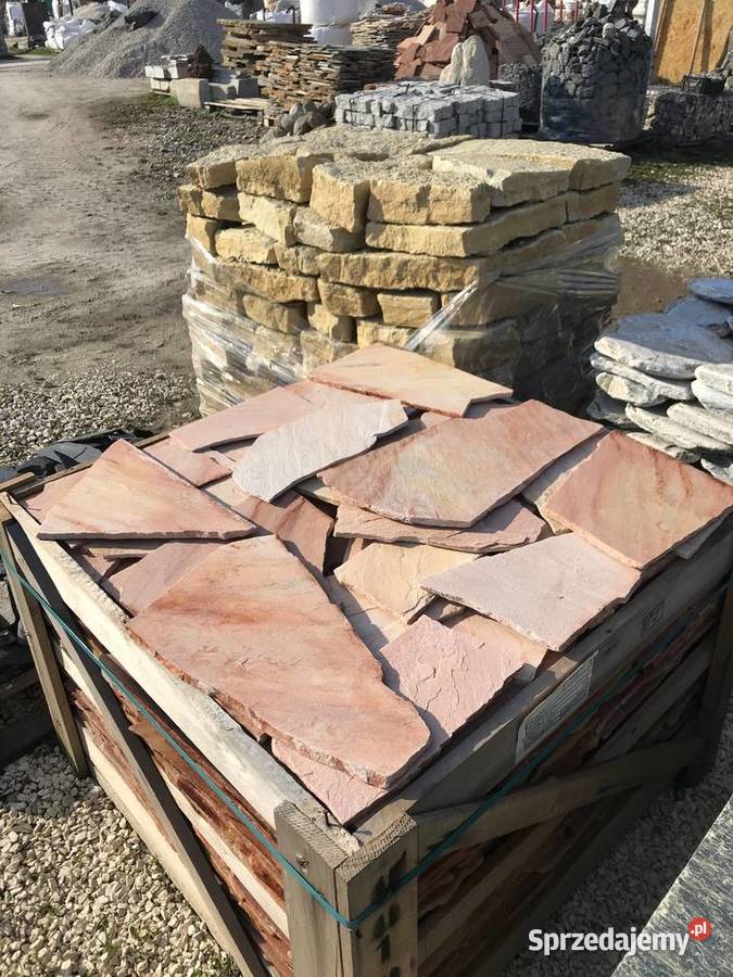 RÓŻOWY ŁUPEK TWARDY KAMIEŃ na Schody Elewację wewnętrzne mazowieckie Warszawa