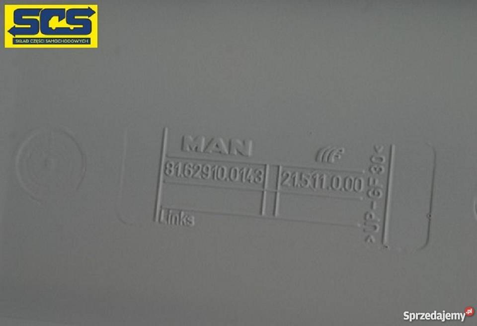 MAN TGA TGS SPOILER LEWY ZAKABINOWY WĄSKA KABINA części blacharskie Karoseria Bieleń