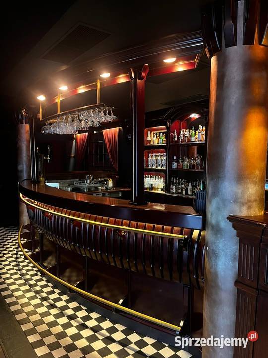 Bar drewniany solidna zabudowa barowa OKAZJA sprzedam