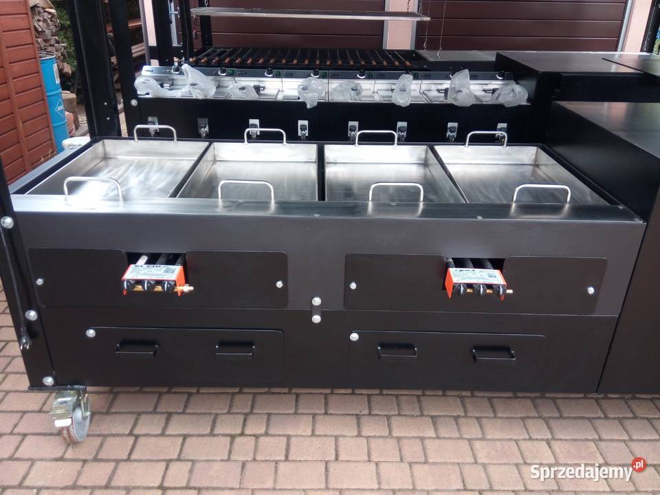 Gastronomiczny grill cateringowy gazowy węglowy Damasławek sprzedam