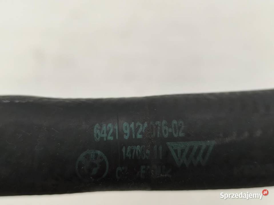 WĄŻ PRZEWÓD WODY BMW 1 E87 E81 LIFT 16 9124076 osobowe Części samochodowe