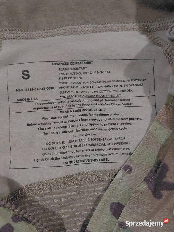 Combat shirt multicam ocp typ II small Wrocław