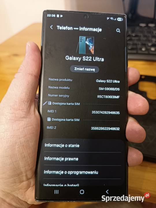 Smartfon Samsung Galaxy S22 Ultra 8 GB 128 GB 5G Libiąż