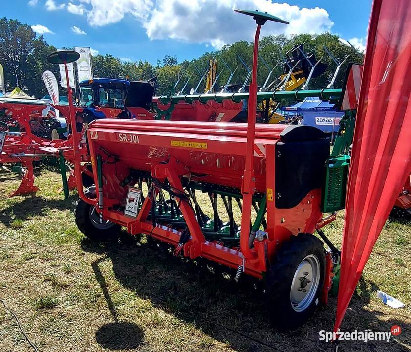Siewnik zbożowy SR 300 redlice 2talerzowe Maszyny rolnicze łódzkie Mroczków Duży