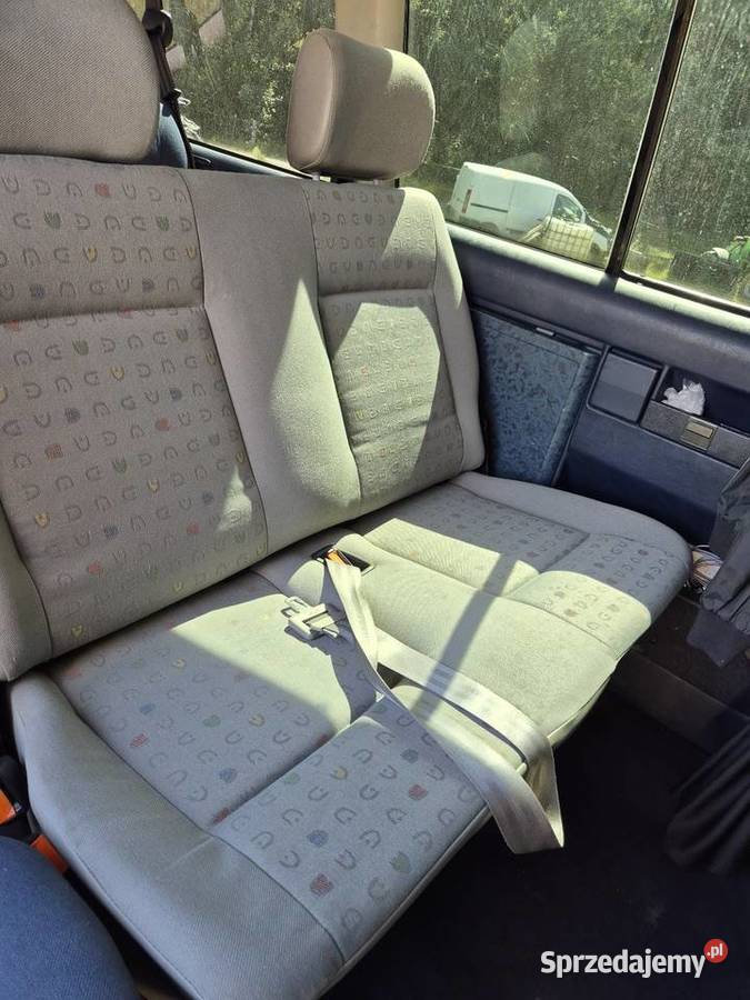 Kanapa podwójna tylna VW T4 Szary wzór Pasy Sopieszyno sprzedam