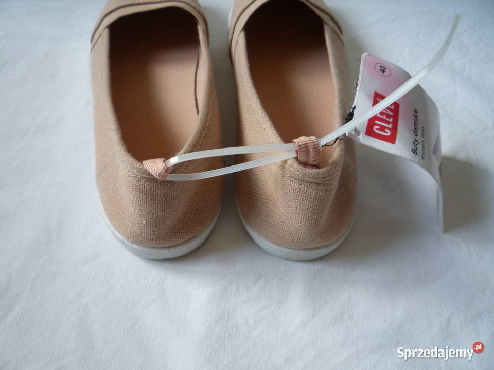 Nowe Cleve 3940 Morelowe baleriny materiałowe Szczecin