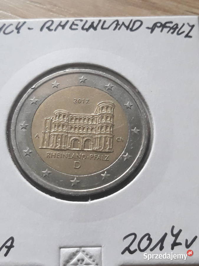 2 Euro Rheinland Pfalz Niemcy 2017 r men A i J Konin
