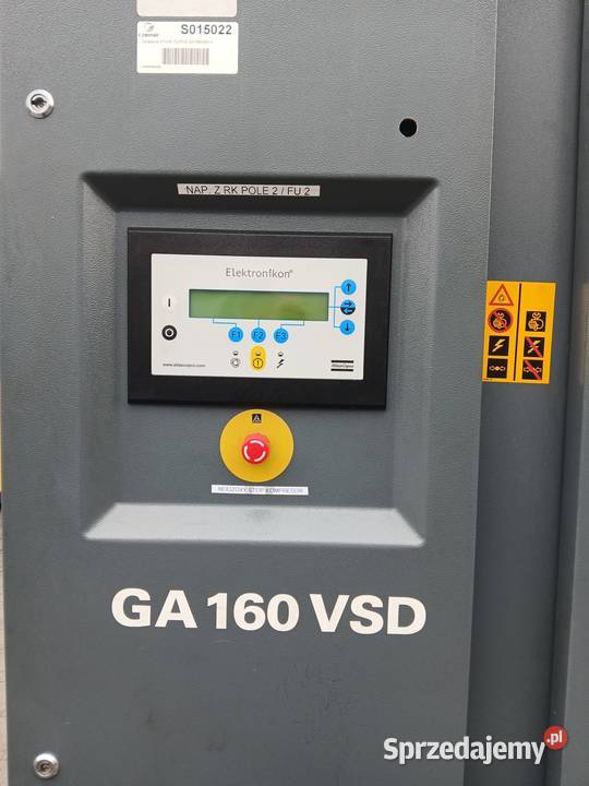 Sprężarka ATLAS COPCO GA160VSD 186kW 4821836mmin Wilków