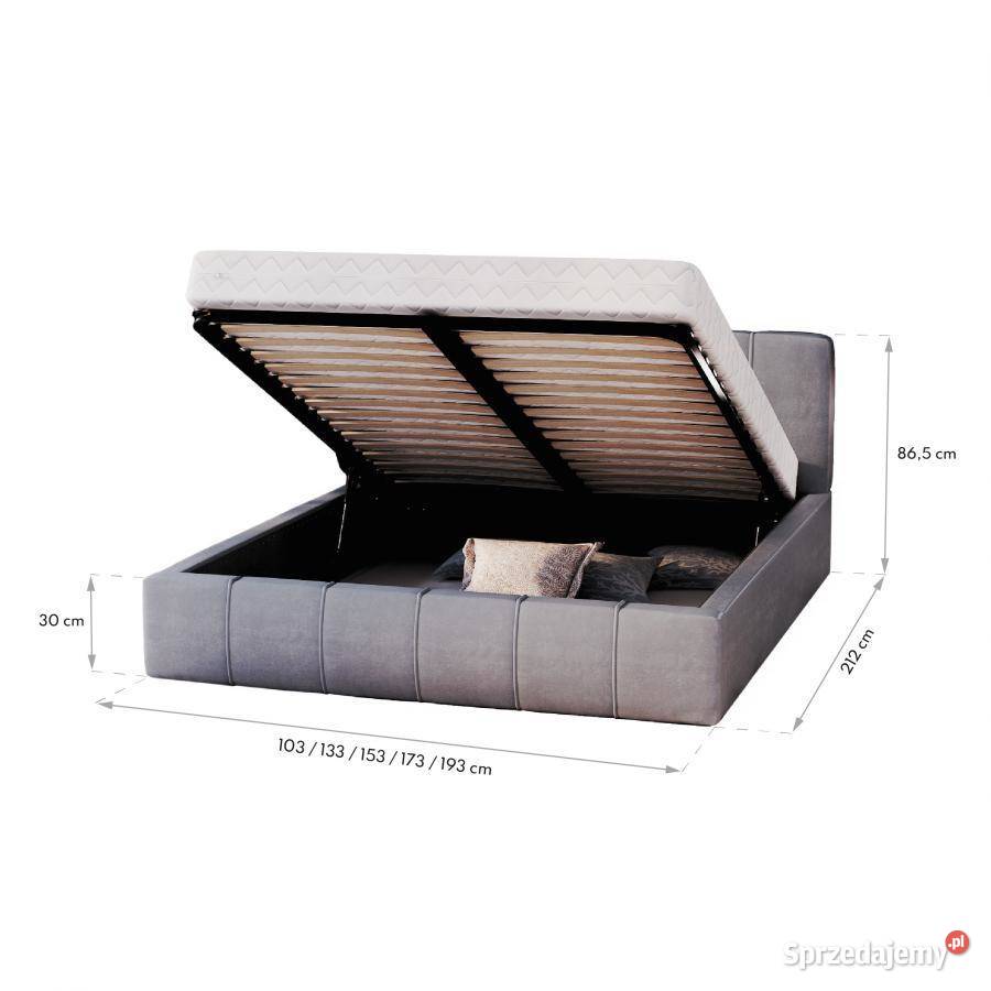 Łóżko Tapicerowane FLORIDA 90x200 120x200 Łóżka Gliwice