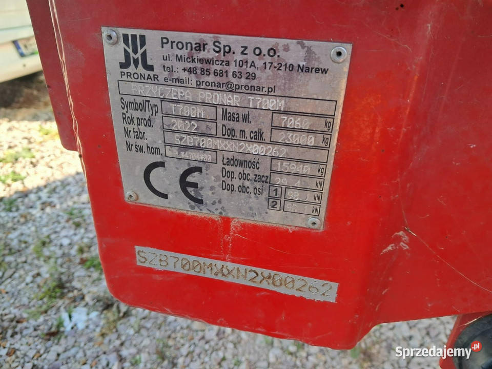 rolnicze Pronar t700m Komorniki
