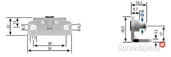 Mocowanie sprężyn gazowych i amortyzatorów Kamionna