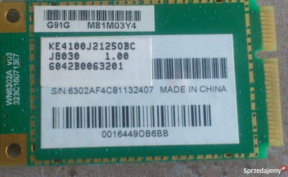 Karta WiFi do laptopa BG Atheros miniPCIe Łódź sprzedam