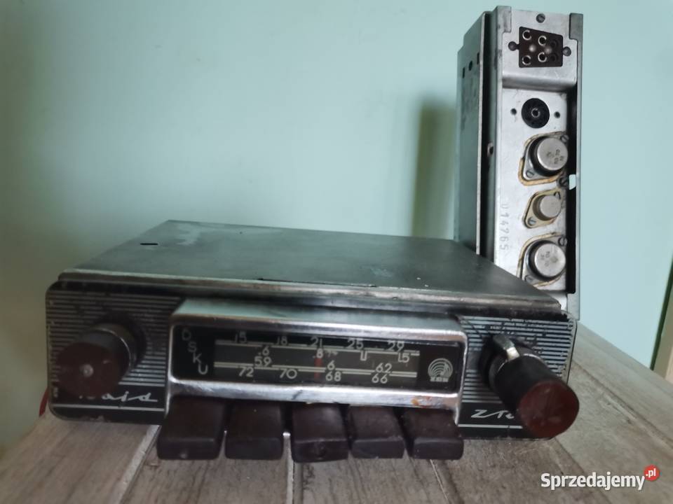 Radio samochodowe Unitra ZRK Raid z czasów PRLu Kraków sprzedam