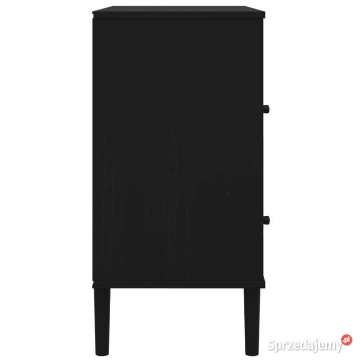 Szafka SENJA imitacja rattanu czarna 80x40x80 mazowieckie