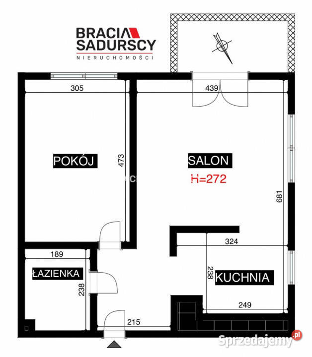 Do wynajęcia mieszkanie Kraków Dobrego Pasterza 50m2