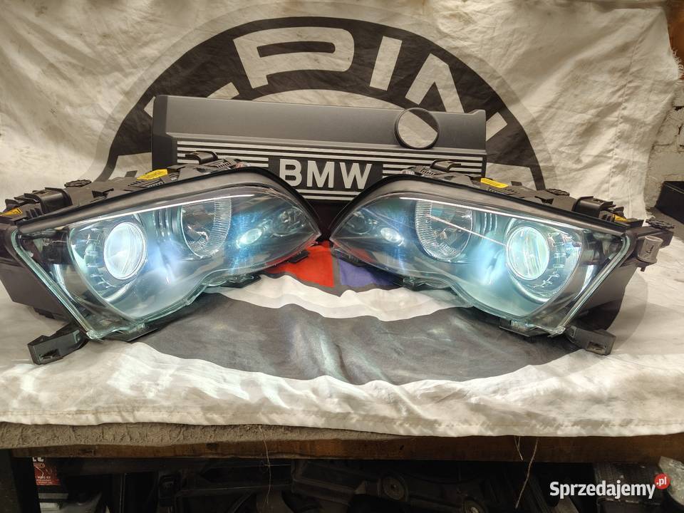 Bmw e46 lift lampy przednie bi Xenon oryginał łódzkie Aleksandrów Łódzki