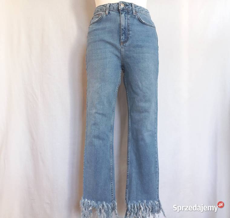 Spodnie jeans Frędzle niebieskie Pióra r 38 Moda i Styl Białystok