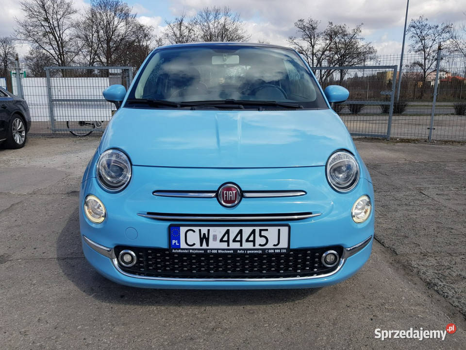 Fiat 500 12 Benzyna Klima Panorama Samochody osobowe Włocławek sprzedam
