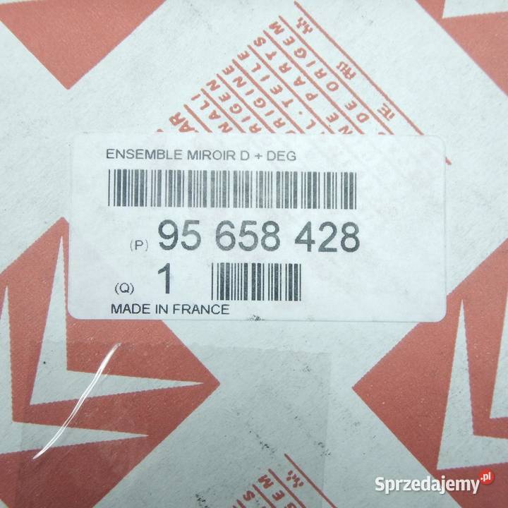 WKŁAD LUSTERKA PRAWY CITROEN ZX 9197 ORYGINAŁ sprzedam