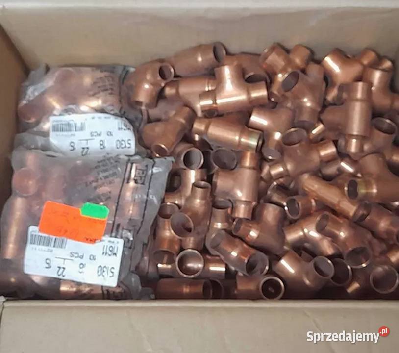 Trójnik Redukcyjny 18x22x15 miedziany 127 Kalisz