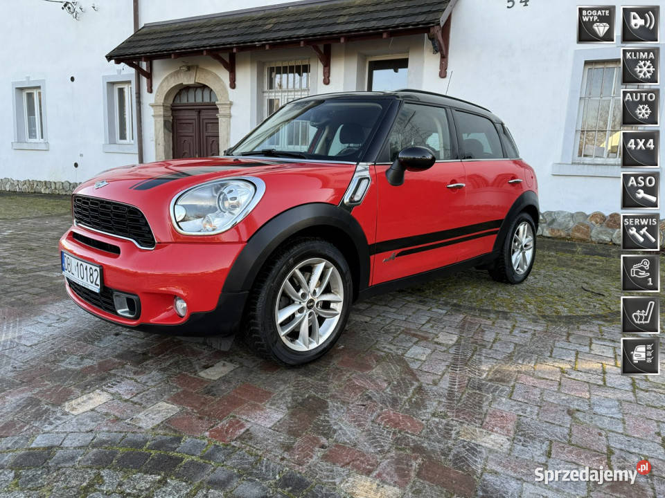 Mini Cooper S 16benz 184 ALL4 4x4 RED HOT Serwis Ocice
