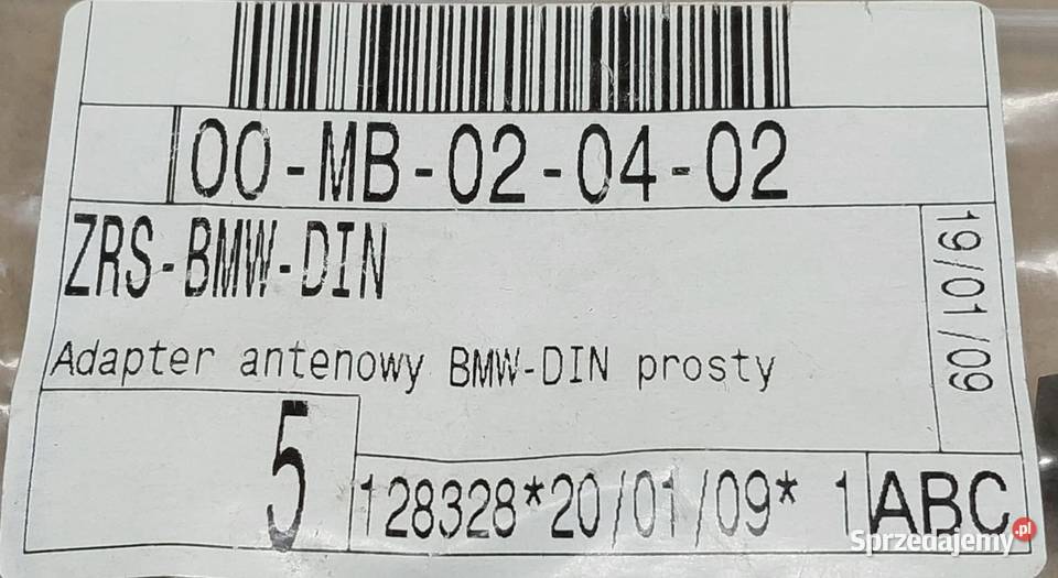 ZRS ADAPTER ANTENOWY DIN FAKRA BMW E39 E60 E87 dolnośląskie Mielęcin