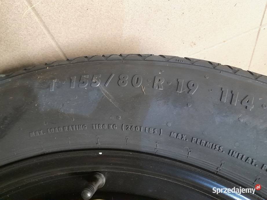 Koło dojazdowe Mercedes GLC X253 2015 15580R19 Sieradz sprzedam