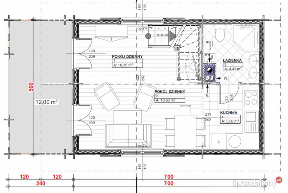 Domy drewniane z bali ceny Alicja 7x5 Pozostałe Warszawa sprzedam