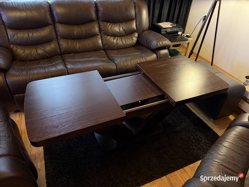 Duży skórzany komplet wypoczynkowy 321