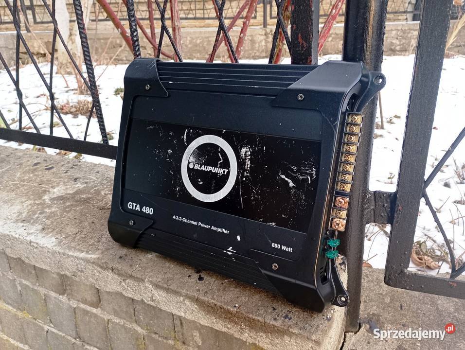 Wzmacniacz samochodowy 4 kanałowy Blaupunkt GTA Niegowonice