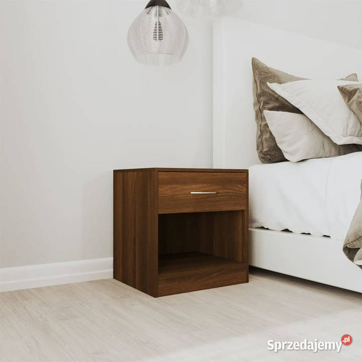 Szafki nocne z szufladą 2 brązowy dąb WM342588 Warszawa