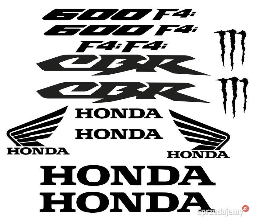 Naklejki Zestaw Honda 600CBR 900RR 929 F4i 125R Gorzów Wielkopolski