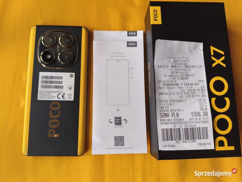 Ładny smartfon POCOX7 5G12GB RAM 512GB ROM Świdnica