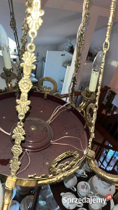 Żyrandol Podsufitowy Pięcioramienny Plafon pomorskie Gdańsk sprzedam
